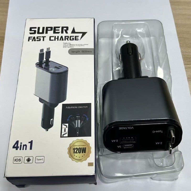 Multi Port Car Charger – Car Charging Adapter with Multiple Connectors - Image 2