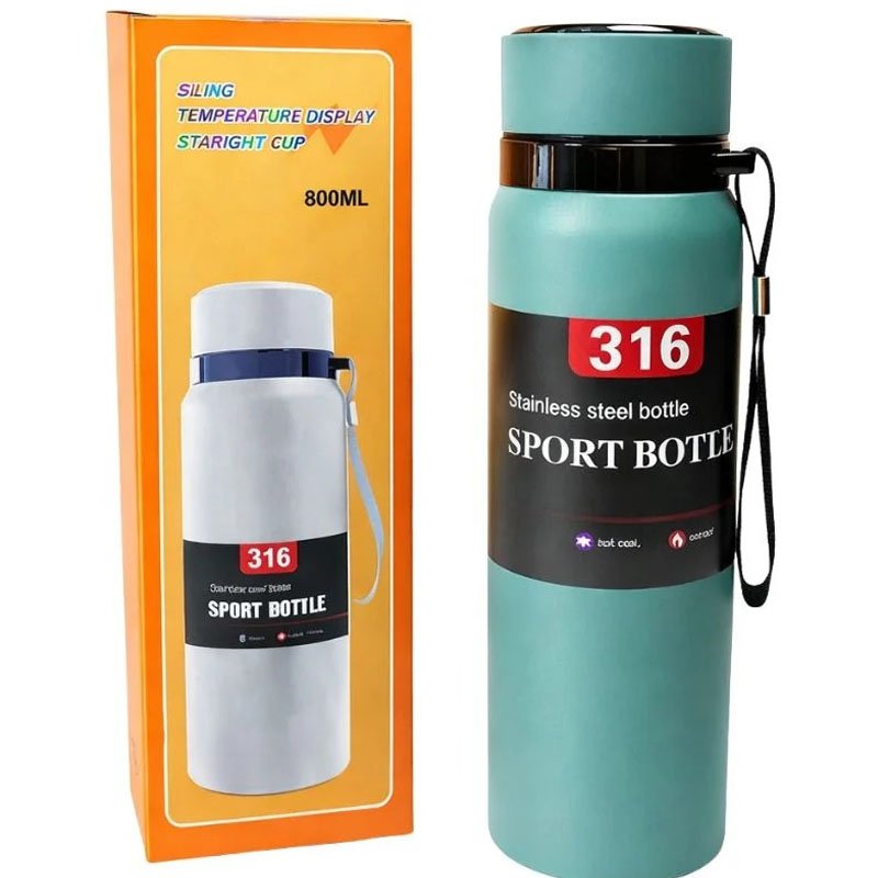 Temperature Display Water Bottle – 316 Stainless Steel Insulated Thermos Flask - Image 6