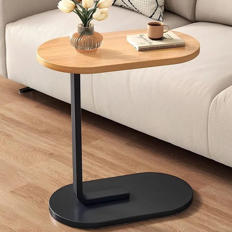 Sofa Side Table with modern C shaped design