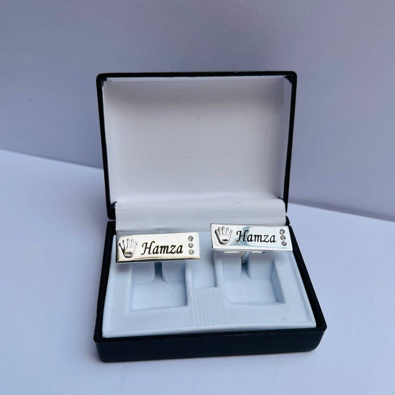 Gold Initial Cufflinks for Men – Elegant Letter Design - Image 4