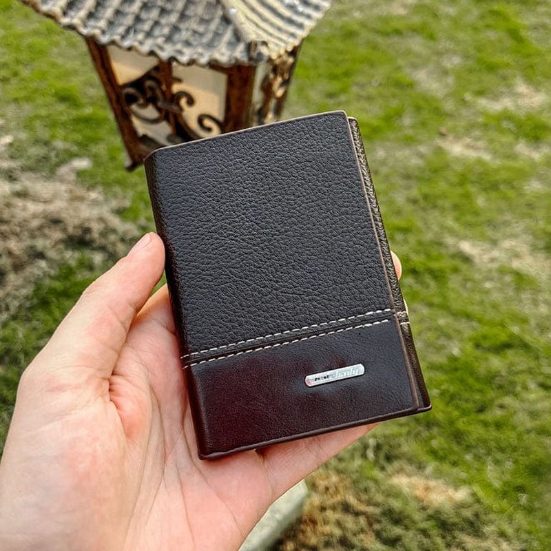 Premium Bifold Wallet for Men – Black & Brown - Image 5
