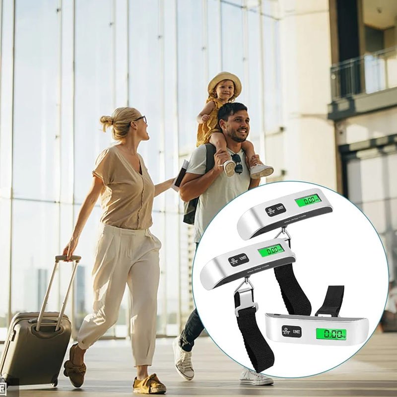 Digital Luggage Scale with LCD display and hanging strap