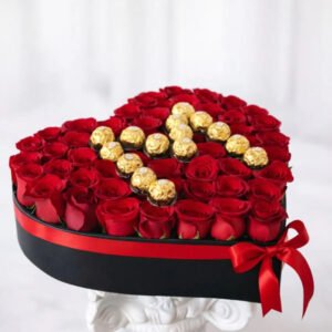 Luxury Rose Bouquet with Chocolate | Romantic Gift for Loved Ones