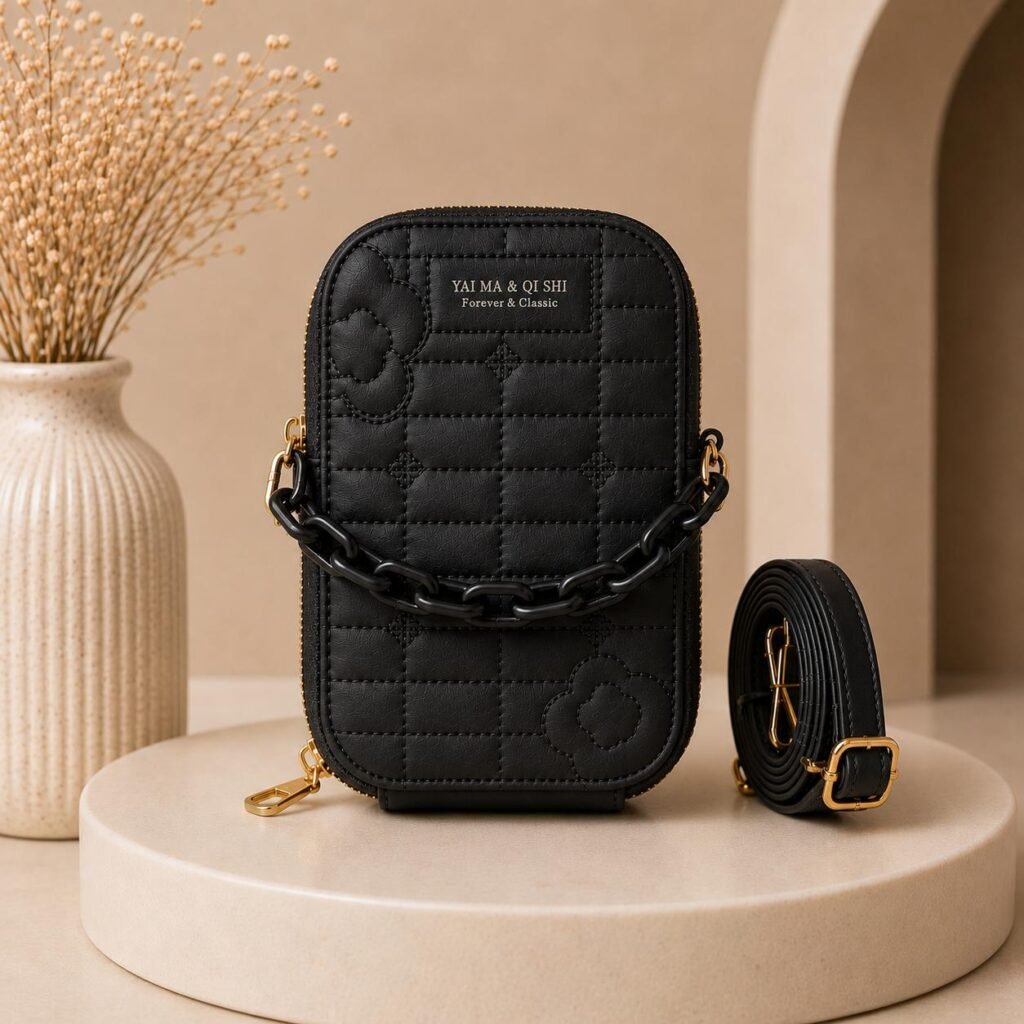 Mini Crossbody Phone Bag with quilted design