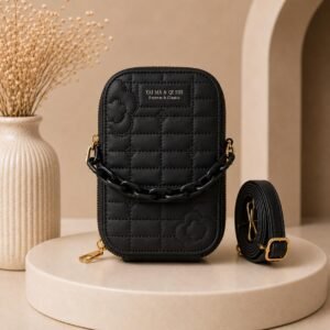 Mini Crossbody Phone Bag with quilted design