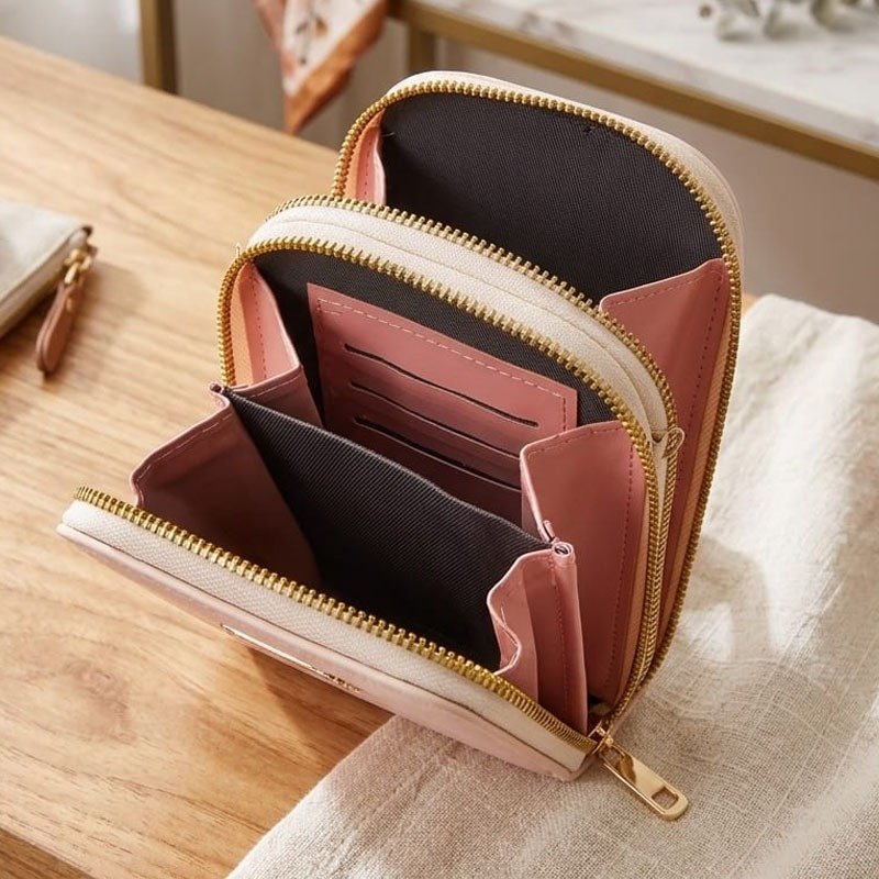 Forever Young Cross Body | Bag For Women | Double Pocket Mobile Pouch - Image 4