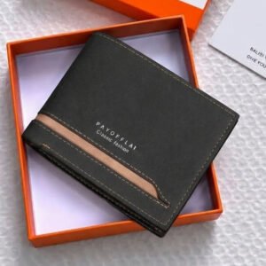 Luxury Men's Leather Wallet with Premium Gift Box Packaging