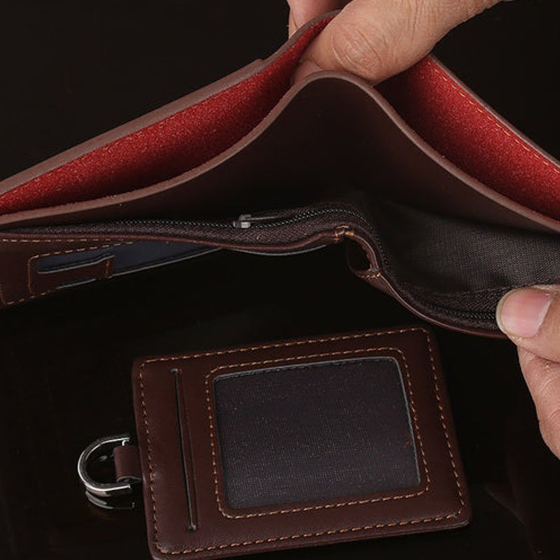 Men Wallet Card Holder | Premium Leather Wallet with ID Holder - Image 8