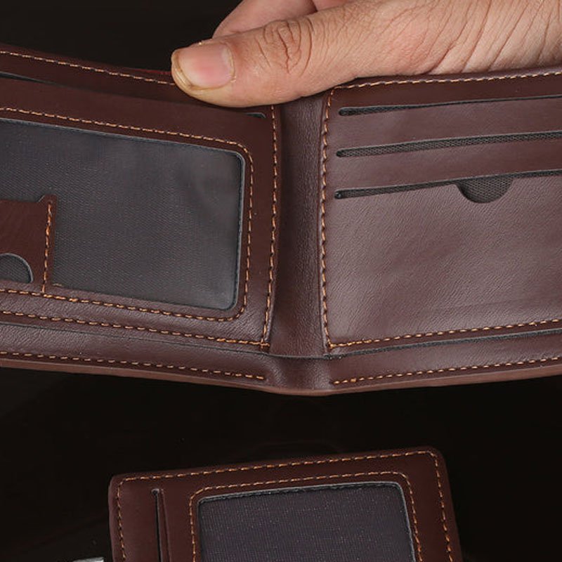 Men Wallet Card Holder | Premium Leather Wallet with ID Holder - Image 7