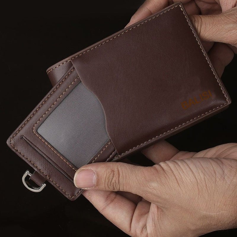 Men Wallet Card Holder | Premium Leather Wallet with ID Holder - Image 5