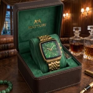 Luxury Watch Box with Velvet Cushion and Premium Wristwatch Display