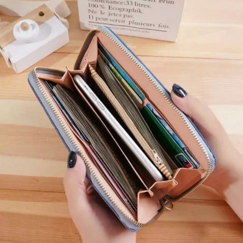 Women's Luxury Quilted Long Wallet Purse - Image 13