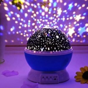 Galaxy star projector night light with colorful LED sky projection