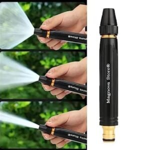 Black high pressure water spray nozzle for garden and car washing