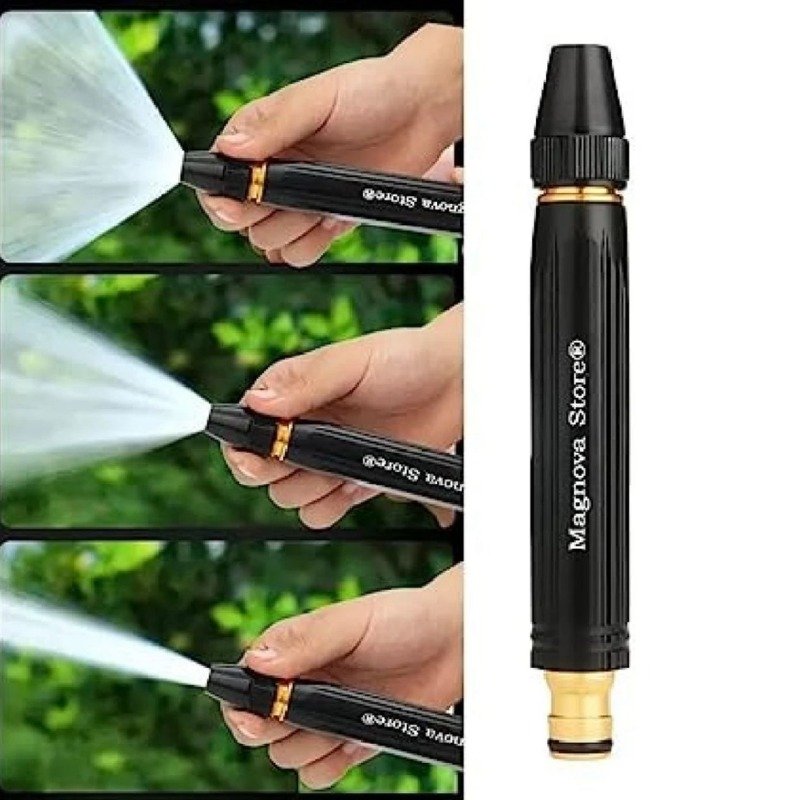 Black high pressure water spray nozzle for garden and car washing