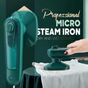 Portable steam iron with handheld design for clothes ironing and wrinkle removal