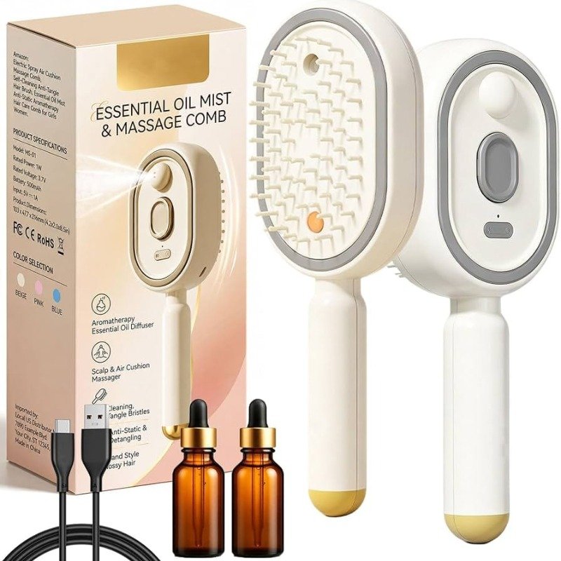 Self Cleaning Hair Brush | Detangling Hair Brush for Women - Image 2