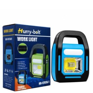 Portable rechargeable LED work light with COB lamp and carry handle