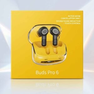 Buds Pro 6 wireless earbuds with active noise cancellation and touch control