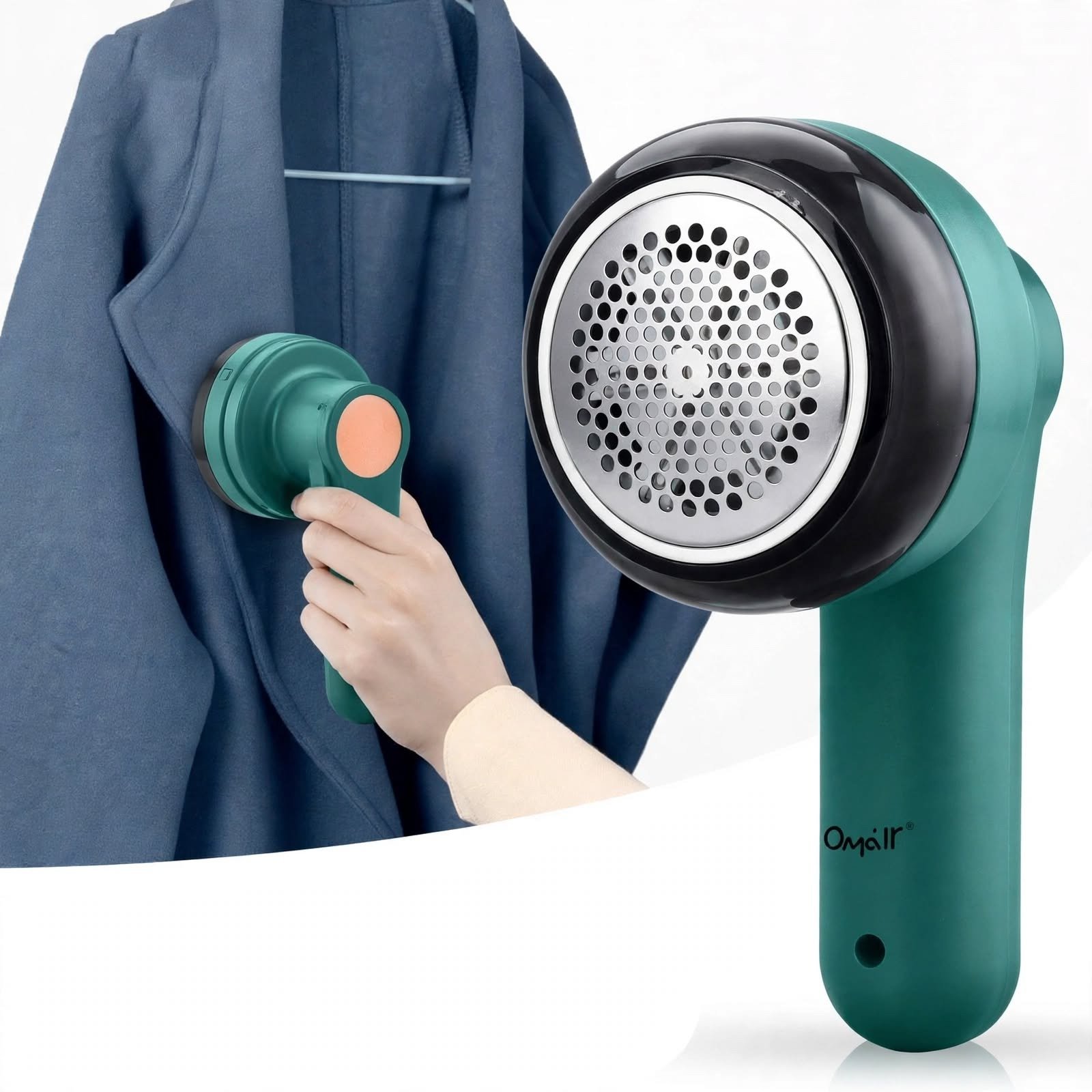 Fabric shaver removing lint and pills from clothing
