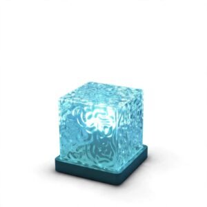 RGB crystal table lamp with remote control