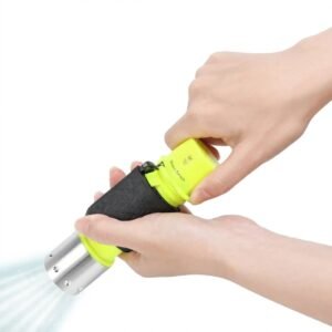 Underwater diving flashlight with 3 working modes and rotary switch