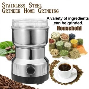 Stainless steel electric grinder machine for spices coffee and herbs